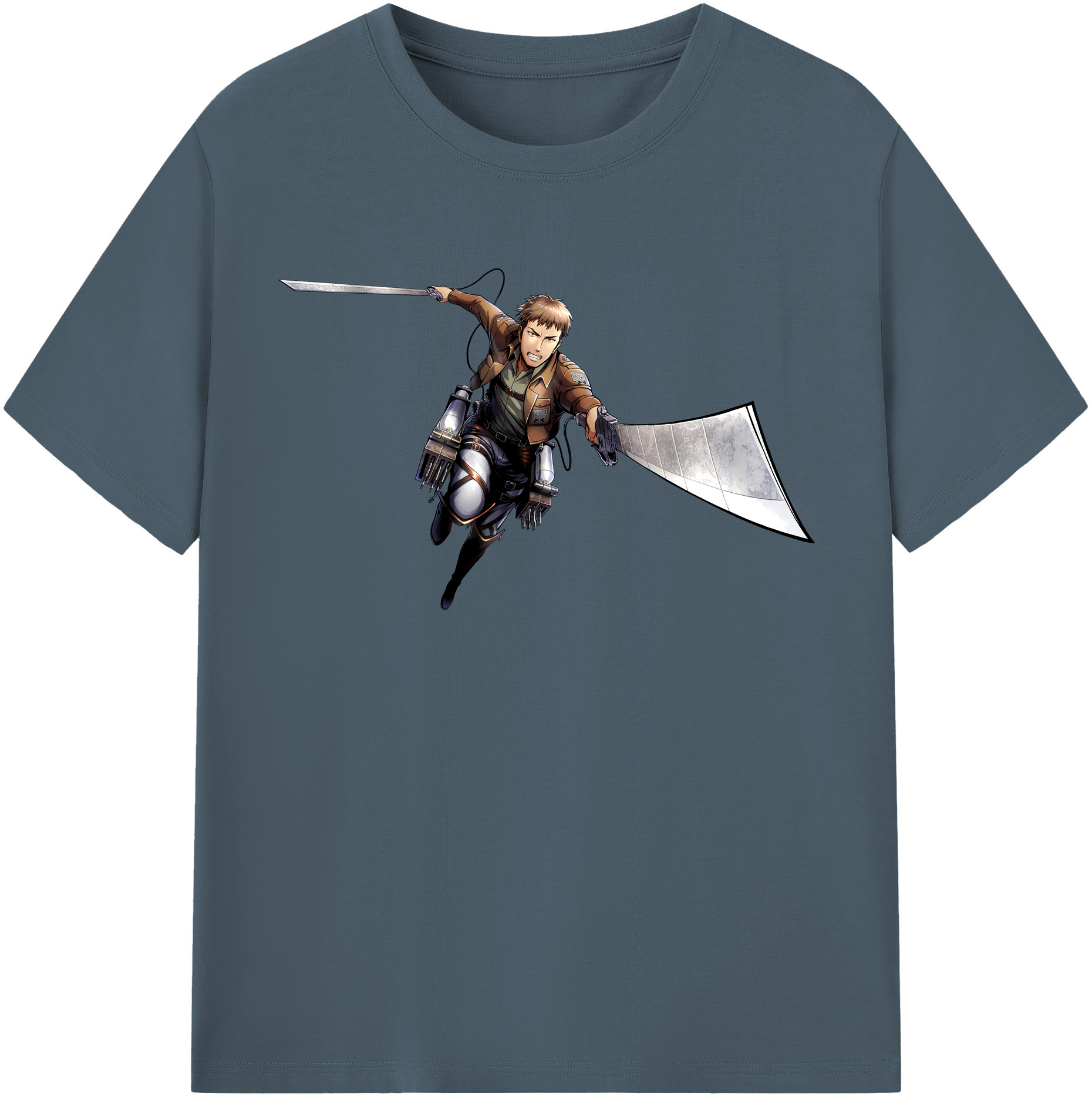 （画像用） 進撃の巨人 Attack on Titan 綿100％半袖Tシャツ（フロントプリント）